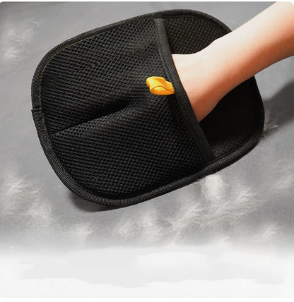 Pet Electrostatic Hair Removal Gloves – Two-Way Bristle Remover for Cat & Dog Hair