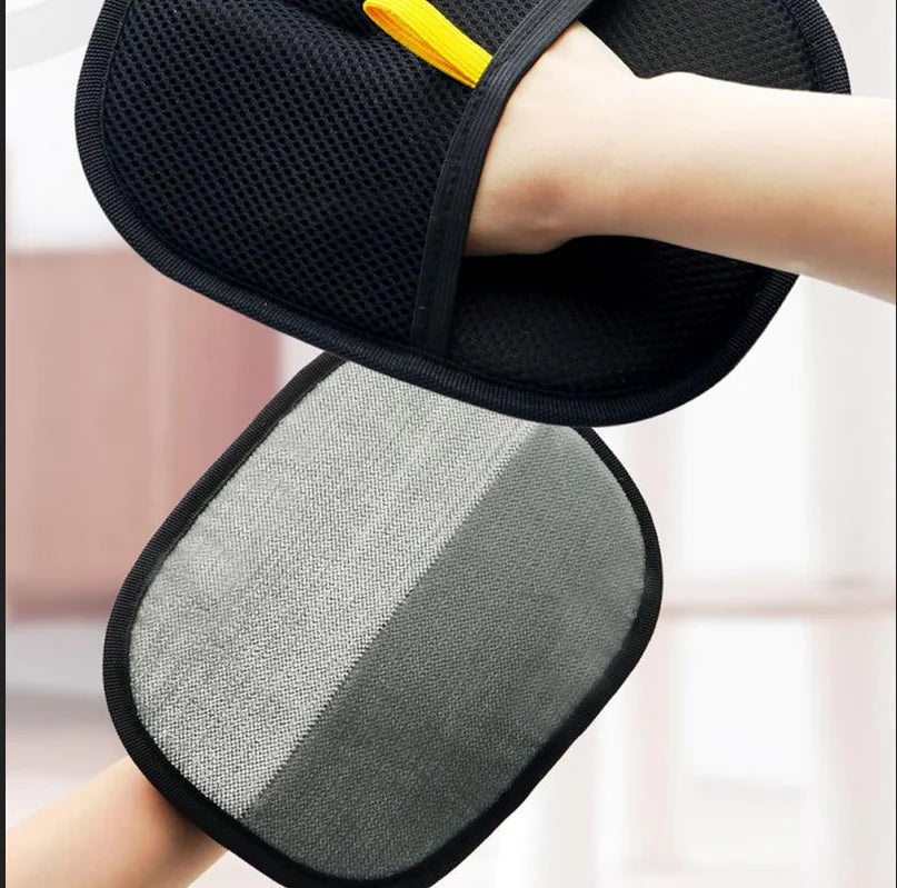 Pet Electrostatic Hair Removal Gloves – Two-Way Bristle Remover for Cat & Dog Hair