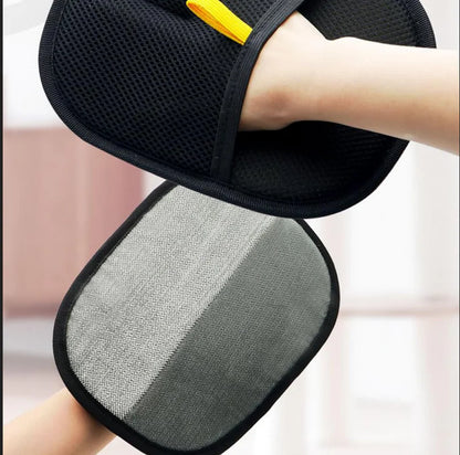 Pet Electrostatic Hair Removal Gloves – Two-Way Bristle Remover for Cat & Dog Hair